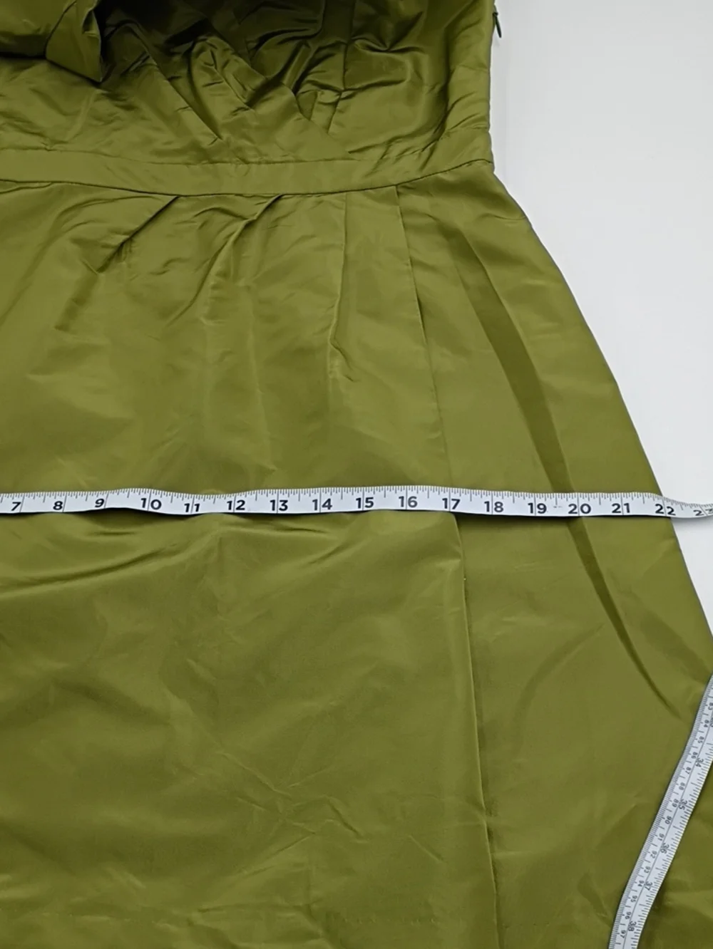 J. Crew Olive Green Silk Faux Wrap Dress NEW Ruffle Wedding Guest Cocktail 10